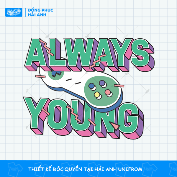 Mẫu logo họp lớp: Always Young