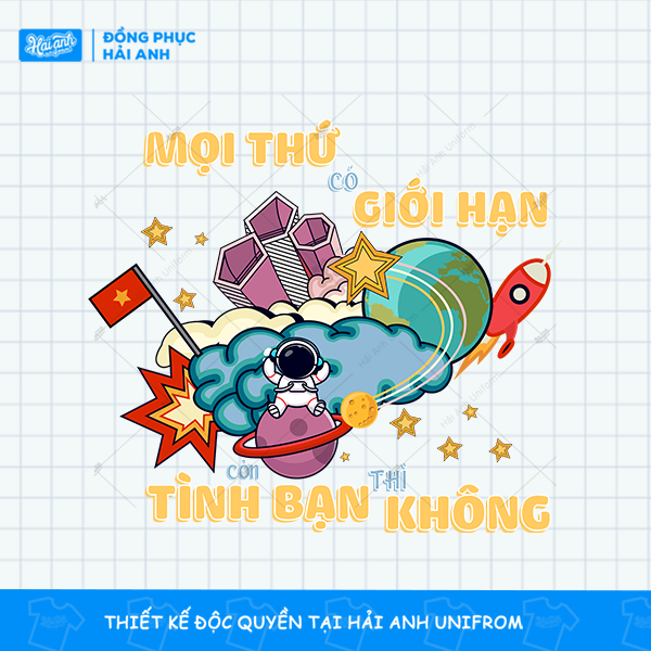 Mẫu logo: Mọi thứ có giới hạn còn tình bạn thì không