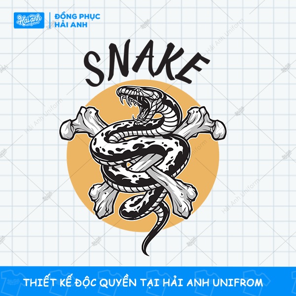 Logo áo lớp hình Snake