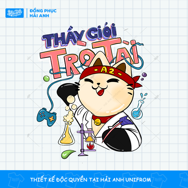 Mẫu logo áo "Thầy giỏi  - Trò tài"