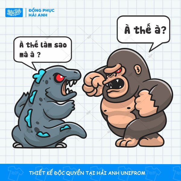 Logo Godzilla vs Kong: À thế à? - À thế làm sao mà à?