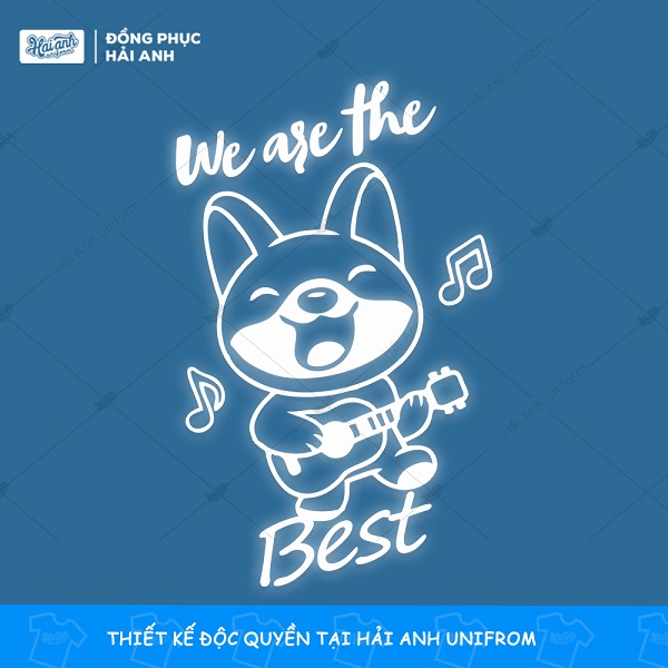 Logo hình chú chó Shiba đáng yêu: We are the best
