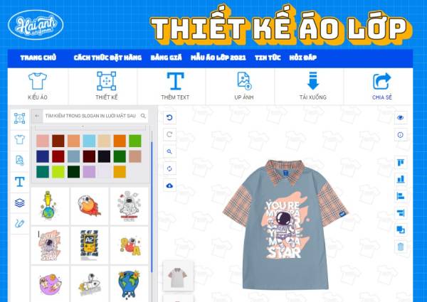 Thiết kế logo áo lớp đẹp: +6 phần mềm & +9 Website tự thiết kế