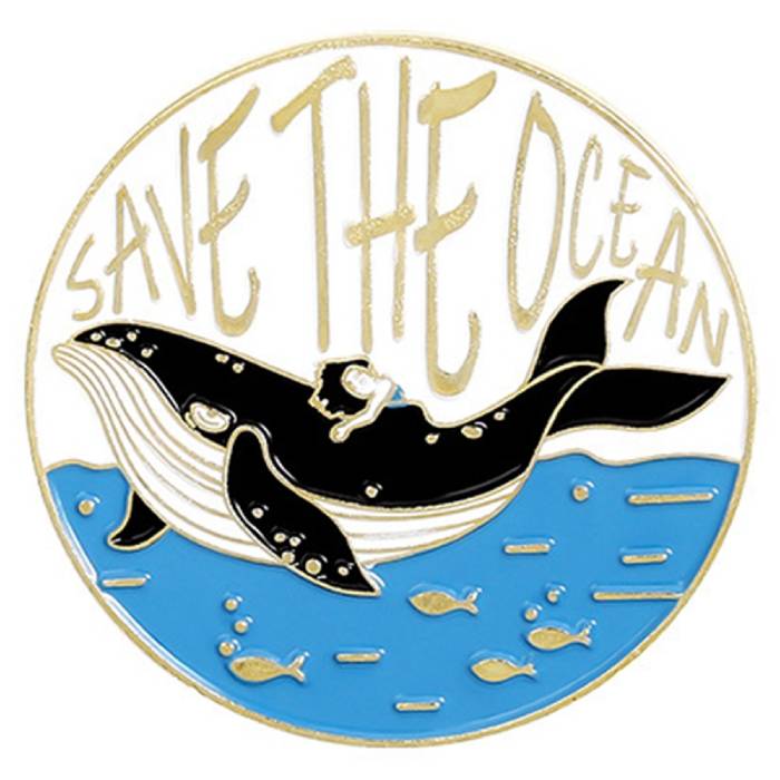 Mẫu hình in áo lớp cá voi Save the ocean