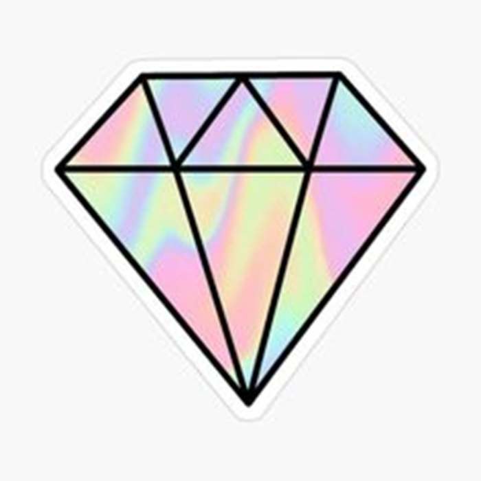 Mẫu logo áo lớp hình kim cương phản quang