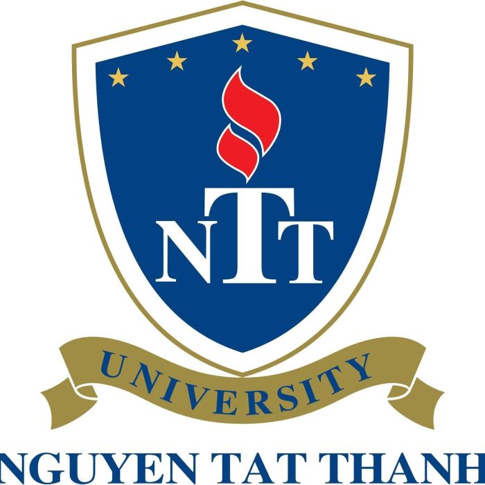 Mẫu logo in trên đồng phục đại học Nguyễn Tất Thành