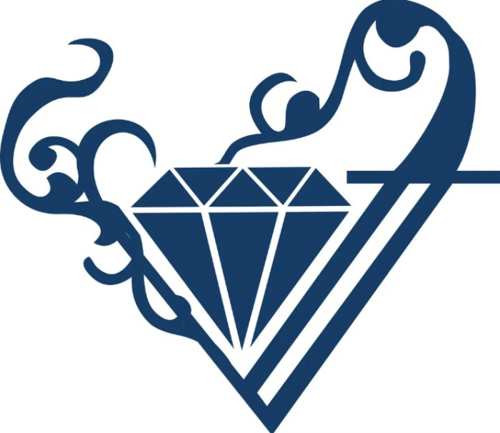 Mẫu logo áo lớp hình kim cương đặc biệt và đầy cuốn hút